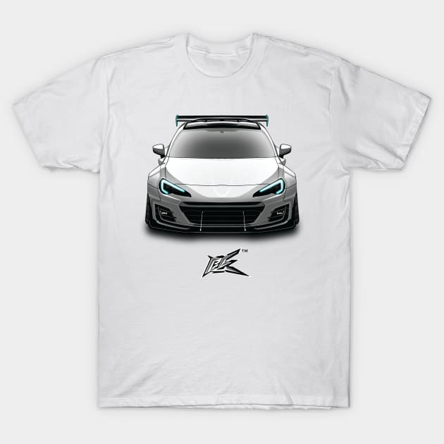 subaru brz wide white T-Shirt by naquash